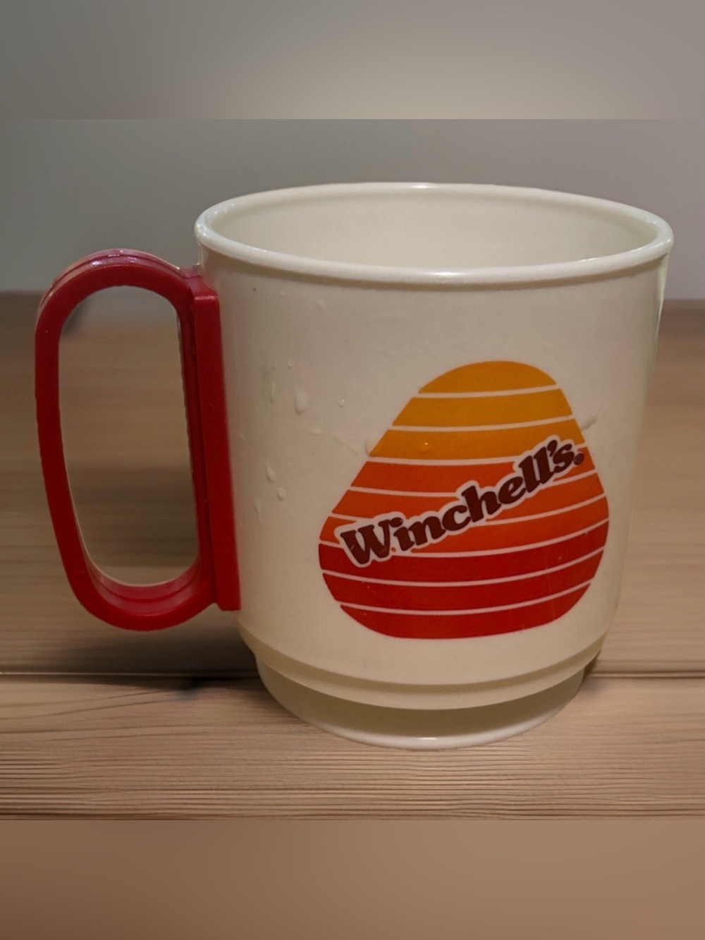 Vtg Winchell's Donuts Plastic Coffee Mug Whirley Industries Warren, PA NO LID